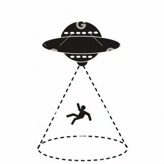 Alien UFO Abduction SVG