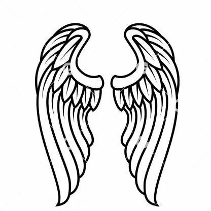 Pair of Angel Wings SVG