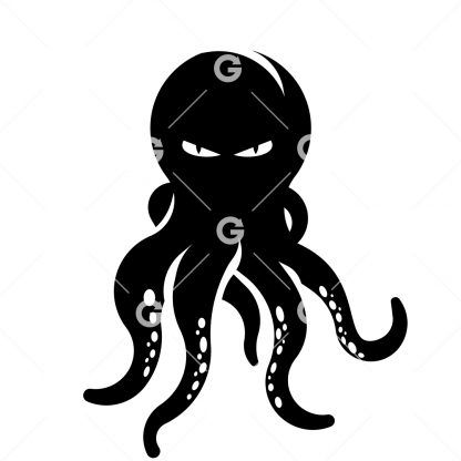 Angry Octopus SVG