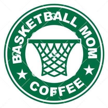 Basketball Mom Coffee with Net SVG