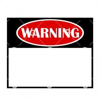 Blank Warning Sign SVG