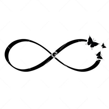 Butterfly Infinity Symbol SVG