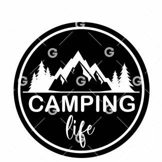 Camping Life Decal SVG