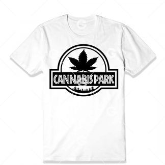 Cannabis Park Pot Leaf T-Shirt SVG