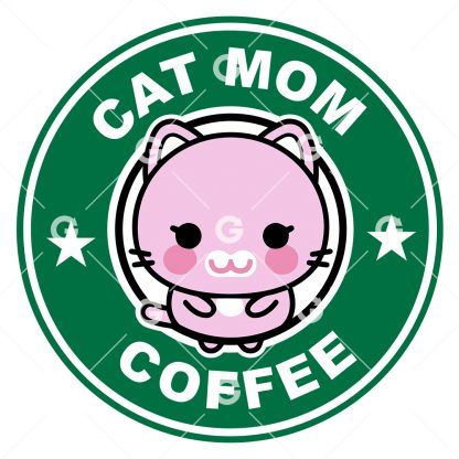 Cat Mom Coffee SVG