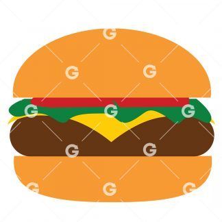 Cheese Burger Sandwich SVG