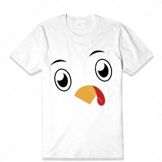 Chicken Face T-Shirt SVG