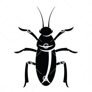 Crawling Cockroach Bug SVG