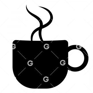 Coffee Cup With Steam SVG