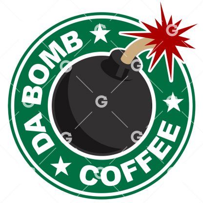 Da Bomb Coffee Starbucks SVG