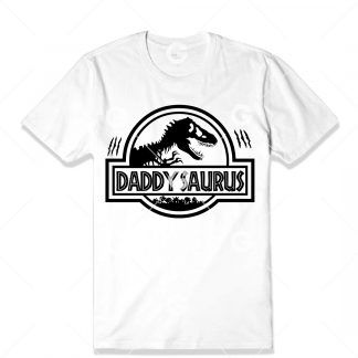 Daddy Saurus Dinosaur T-Rex T-Shirt SVG