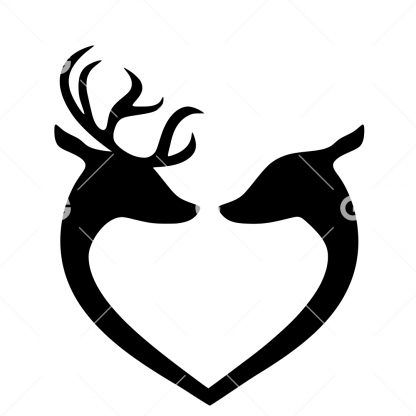 Deer Heart Shape SVG