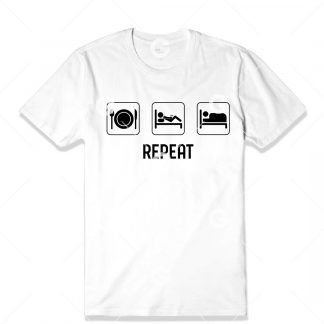 Eat, Masturbate, Sleep Repeat T-Shirt SVG