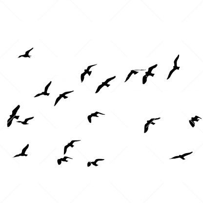 Flying Birds SVG