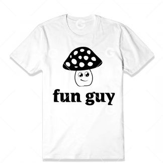 Fun Guy Mushroom T-Shirt SVG