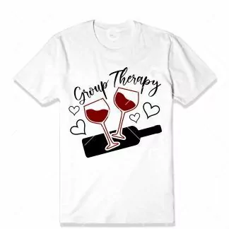 Group Wine Therapy T-Shirt SVG