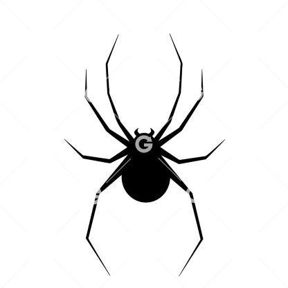 Halloween Black Widow Spider SVG