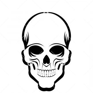 Halloween Smiling Skull SVG