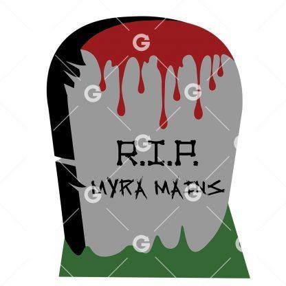 Halloween Tombstone Myra Mains SVG