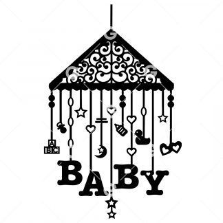 Hanging Baby Mobile SVG