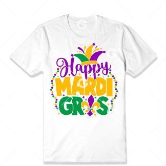 Happy Mardi Gras T-Shirt SVG