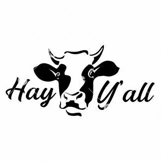 Hay Y’All Cow SVG