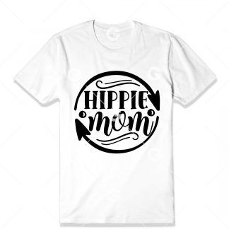 Hippie Mom T-Shirt SVG