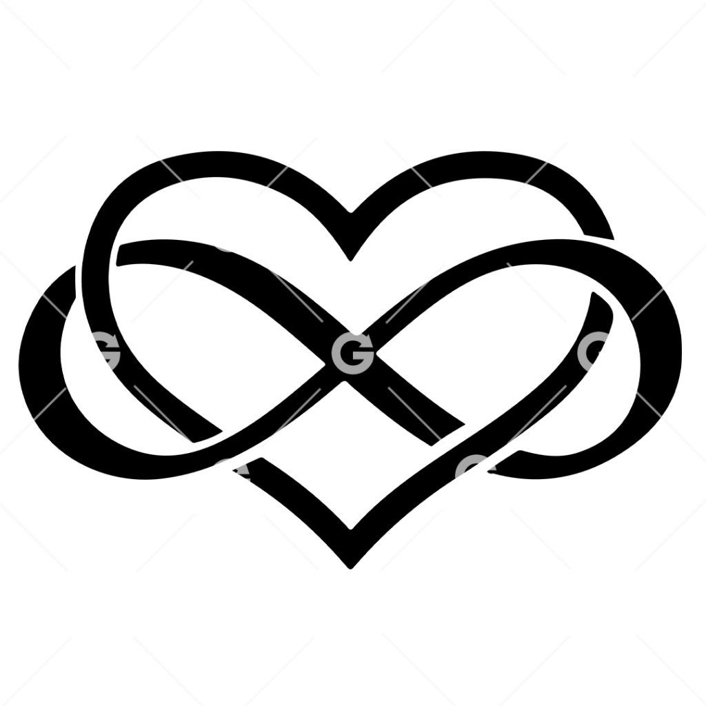 Infinity Love Heart SVG | SVGed