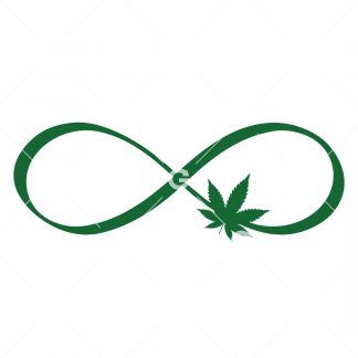 Weed Infinity Symbol SVG
