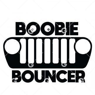 Jeep Boobie Bouncer Decal SVG