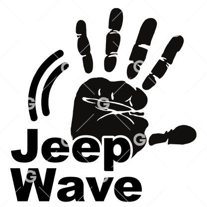 Jeep Wave Decal SVG
