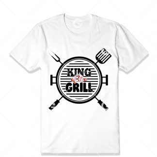 King of the Grill BBQ with Tools T-Shirt SVG