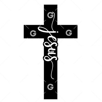Jesus Large Cross SVG