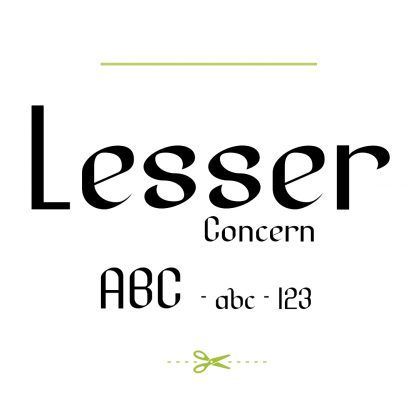 Lesser Concern Font