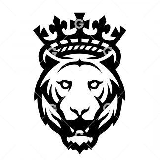 Lion With Crown SVG
