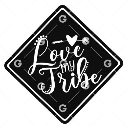 Love My Tribe Decal SVG