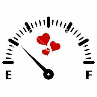 Low on Love Gauge Decal SVG