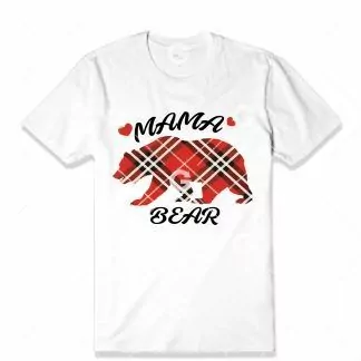 Plaid Mama Bear T-Shirt SVG