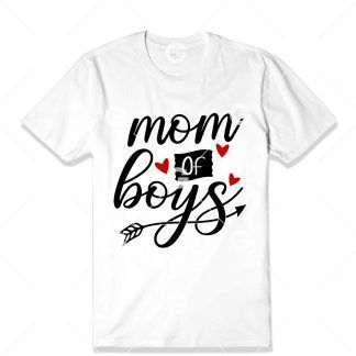 Mom of Boys T-Shirt SVG
