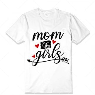 Mom of Girls T-Shirt SVG