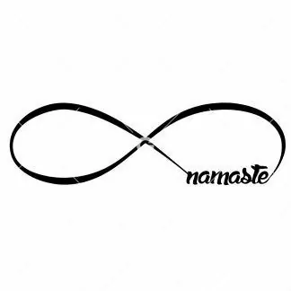 Namaste Infinity Symbol SVG