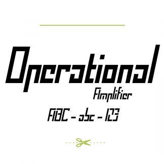 Operational Amplifier Font