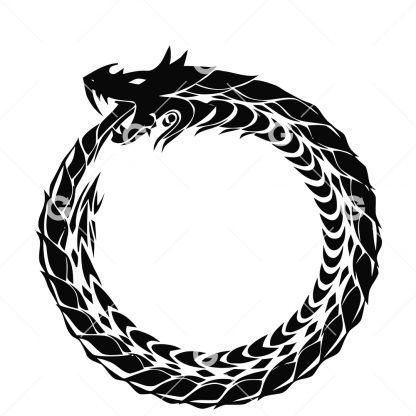 Ancient Ouroboros Dragon SVG