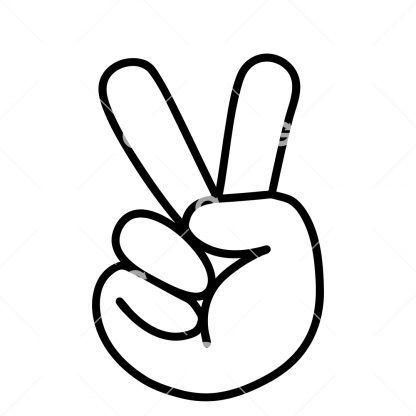 Peace Hand Sign SVG