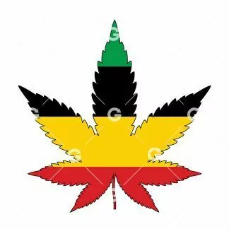 Rasta Marijuana Pot Leaf SVG