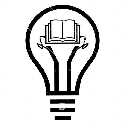 Book Symbol Light Bulb SVG