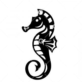 Cute Ocean Seahorse SVG