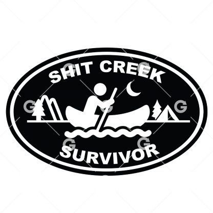 Shit Creek Survivor Decal SVG