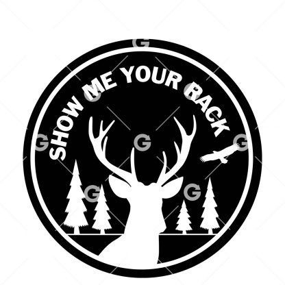 Show Me Your Rack Deer Decal SVG