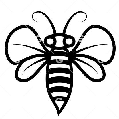 Simple Honey Bee SVG